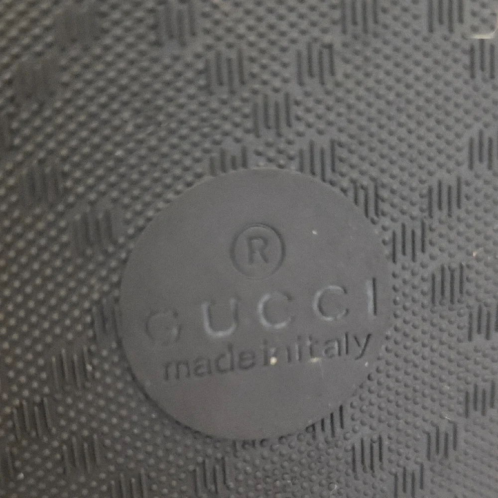 Gucci Strawberry Pattern Slides with Black Sole - Picture 4 of 11